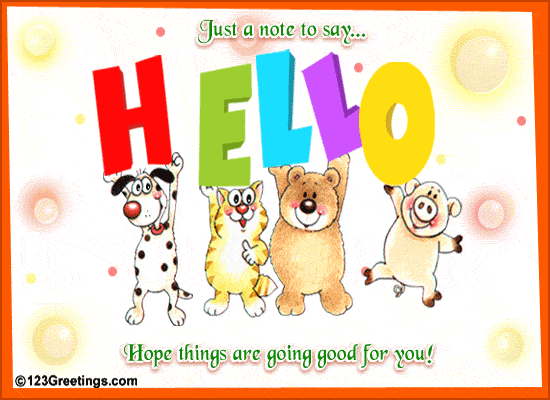 A Big Hello... Free Hello eCards, Greeting Cards | 123 Greetings