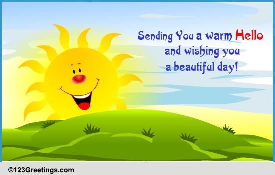 A Bright Hello... Free Hello eCards, Greeting Cards | 123 Greetings