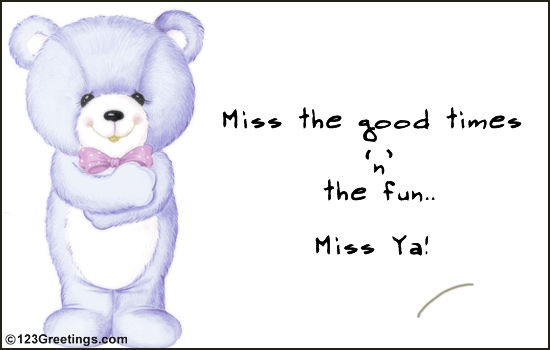Miss You My Pal! Change music: A perfect card to let your emotions be known.