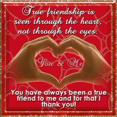 Thank You For Your True Friendship. Free Special Friends eCards | 123