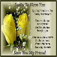 Love You My Friend.