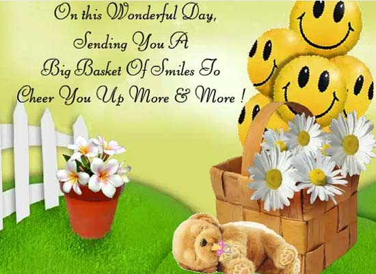 Cheering You Up With Smiles! Free Cheer Up eCards, Greeting Cards | 123 ...