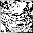 Team Of Monkeys Jump Starting A Car.