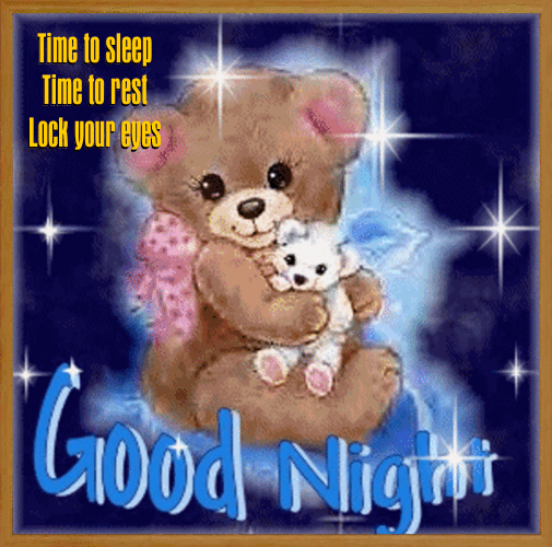 Teddy Bear Says Good Night Free Good Night Ecards Greeting Cards