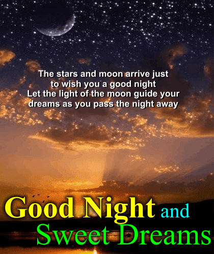 Wishing someone good night