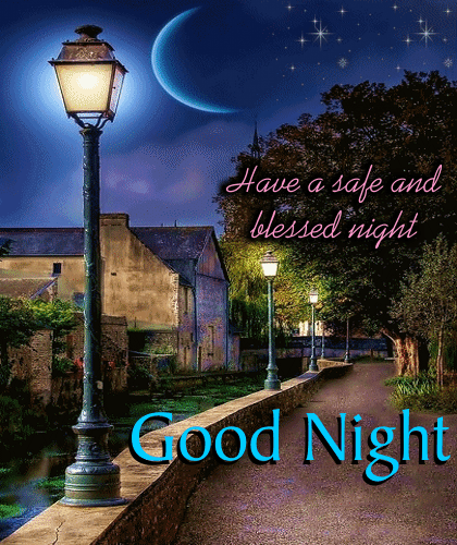 A Safe And Blessed Night... Free Good Night eCards, Greeting Cards