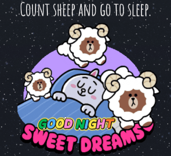 Count Sheep And Go To Sleep.