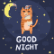 Good Night Cat And Moon.