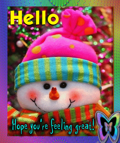 Snowman Says Hello!