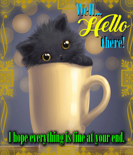 A Cute Hello E-card Just For You.