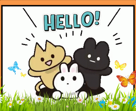 A Cute Hello Card For You.