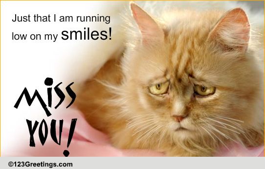 Low On Smiles? Free Miss You Ecards, Greeting Cards 