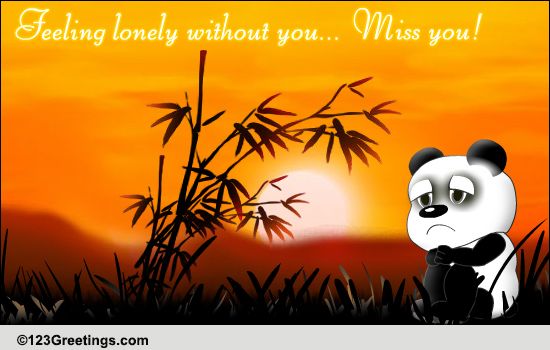 feeling lonely without you images