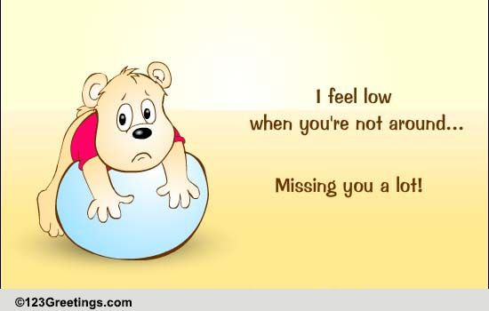 Miss You A Lot Free Miss You Ecards Greeting Cards 123 Greetings 9628