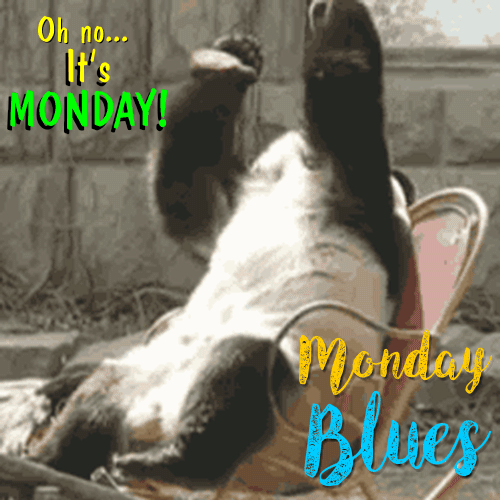 A Funny Monday Blues Ecard.