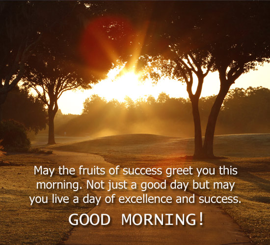 Fruits of Success... Free Good Morning eCards, Greeting Cards | 123