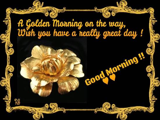 A Lovely Good Morning Wish For You.