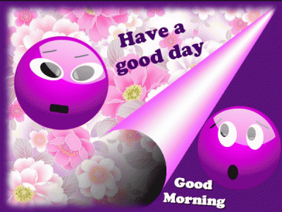 Funny Purple Good Morning To You.