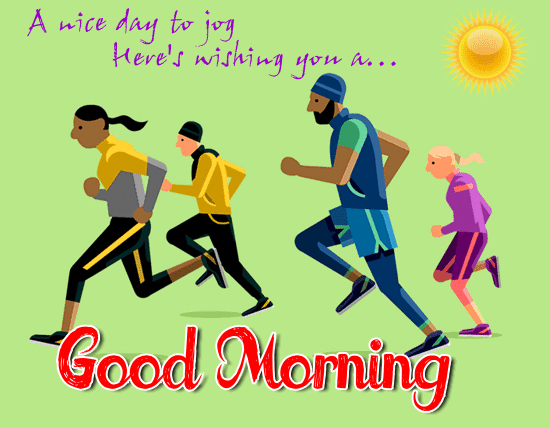 A Morning Jog. Free Good Morning eCards, Greeting Cards | 123 Greetings