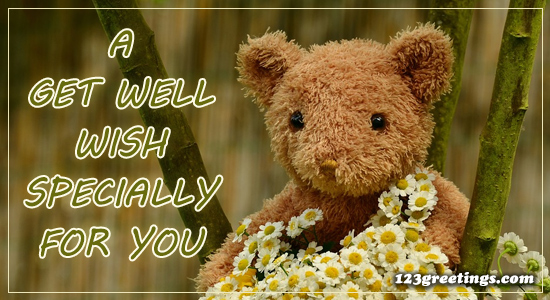 Get Well Teddy Free Get Well Soon eCards, Greeting Cards