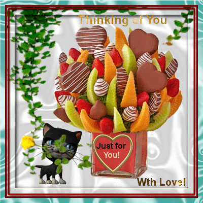Fruit And Chocolate Hearts.