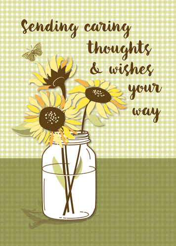Send Caring Thoughts With Sunflowers.
