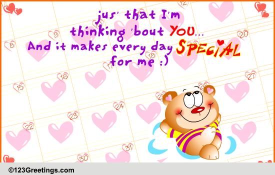 The Secret Of Special Every Days Free Thinking Of You Ecards 123 Greetings 7492