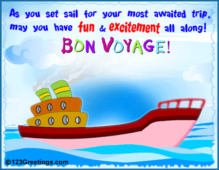 Your Most Awaited Trip... Free Bon Voyage eCards, Greeting Cards | 123