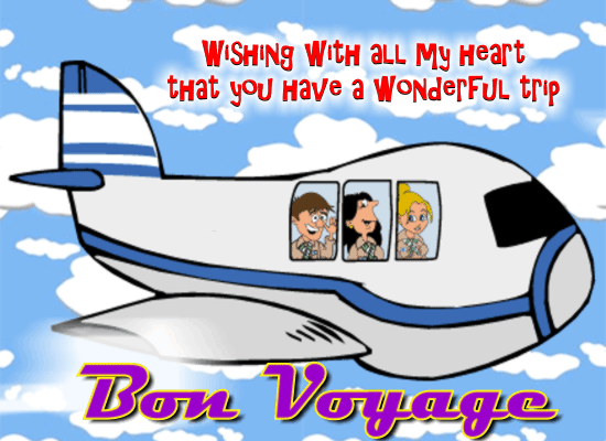Me to You Bon Voyage card Have a great trip Bon Voyage 