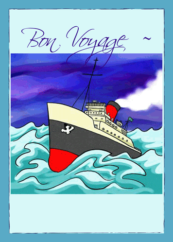 Bon Voyage With A Large Cruise Ship! Free Bon Voyage eCards | 123 Greetings