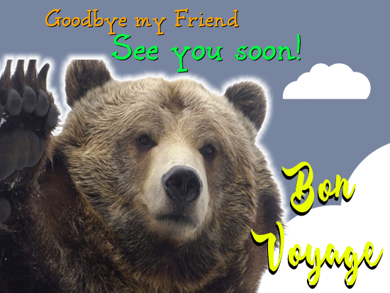A Cute And Cuddly Bon Voyage Card. Free Bon Voyage eCards | 123 Greetings