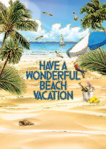 Bon Voyage Wishes For Beach Vacation.