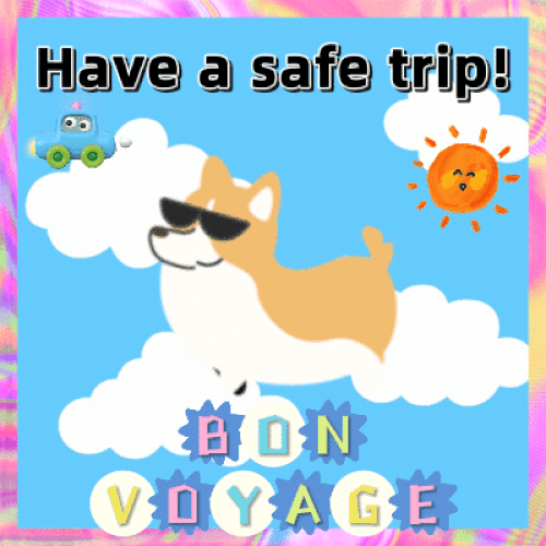 A Cute Bon Voyage Travel Card For You.