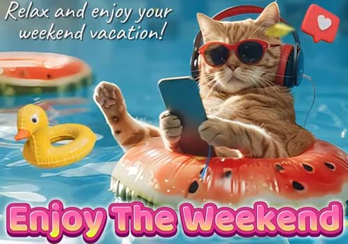 Relax On Your Weekend Vacation! , Greeting Cards 