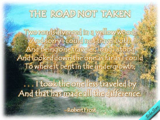citation for robert frost the road not taken analysis