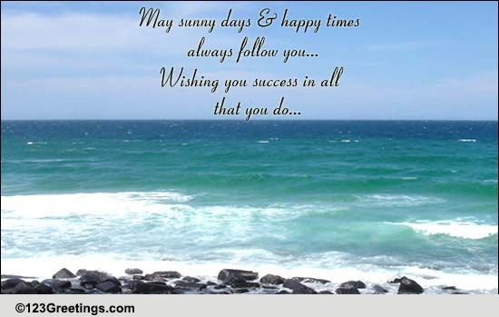 Wishing Success! Free Encouragement eCards, Greeting Cards | 123 Greetings