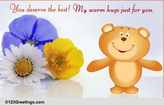 Encouraging Warm Hugs! Free Encouragement eCards, Greeting 