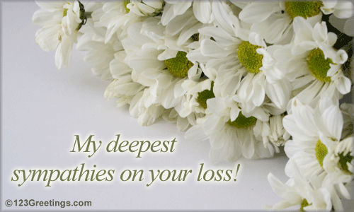 A Condolence E Card.