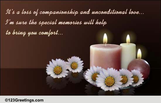 Loss Of A Loved One Free Sympathy Condolences ECards 123 Greetings