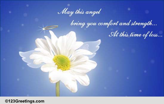 Inspiring Angel! Free Sympathy & Condolences eCards, Greeting Cards