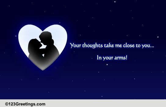 Your Thoughts! Free Across the Miles eCards, Greeting Cards | 123 Greetings