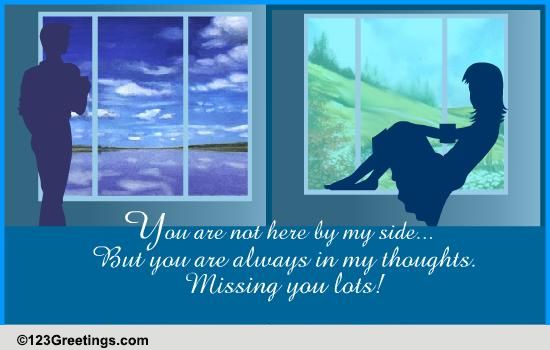 Thinking Of You... Free Miss You eCards, Greeting Cards | 123 Greetings