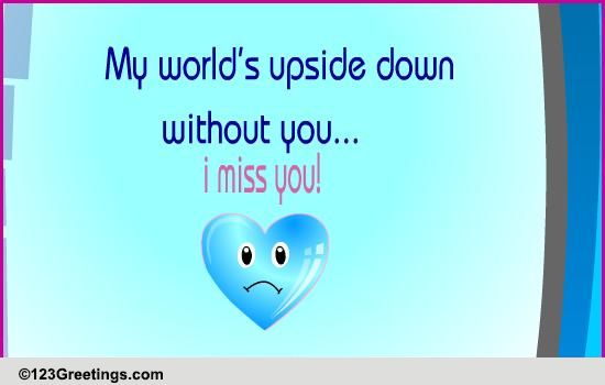 Messaging A 'miss U'! Free Miss You Ecards, Greeting Cards 