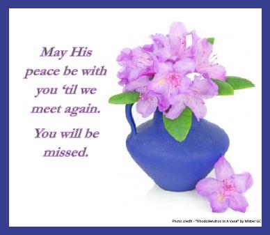 May His Peace Be With You. Free Stay In Touch Etc Ecards, Greeting 