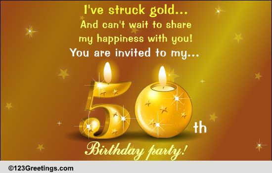 50th Birthday Celebration! Free Birthday Party ECards, Greeting Cards ...