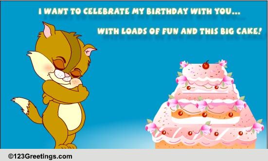 My Birthday Invitation! Free Birthday Party eCards, Greeting Cards