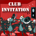 A Card On Club Invitation.