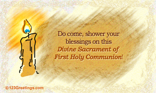 First Holy Communion Invitation.