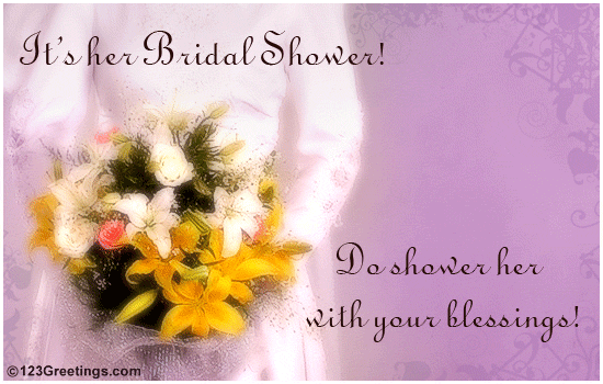Send across this beautiful bridal shower invitation.