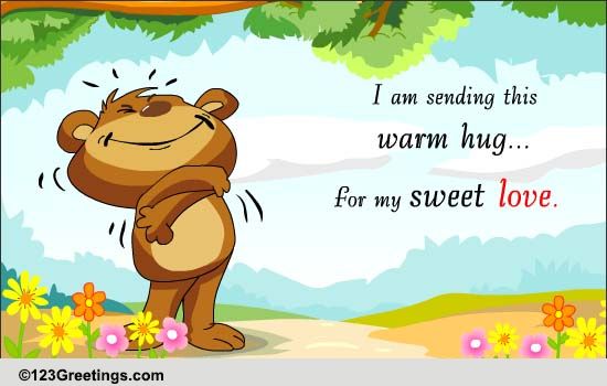 It's A Warm Love Hug Free Hugs Ecards, Greeting Cards 